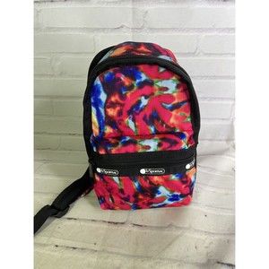 LeSportsac X Baron Von Fancy Limited Edition Tie Dye Mini Backpack Bag With Pin